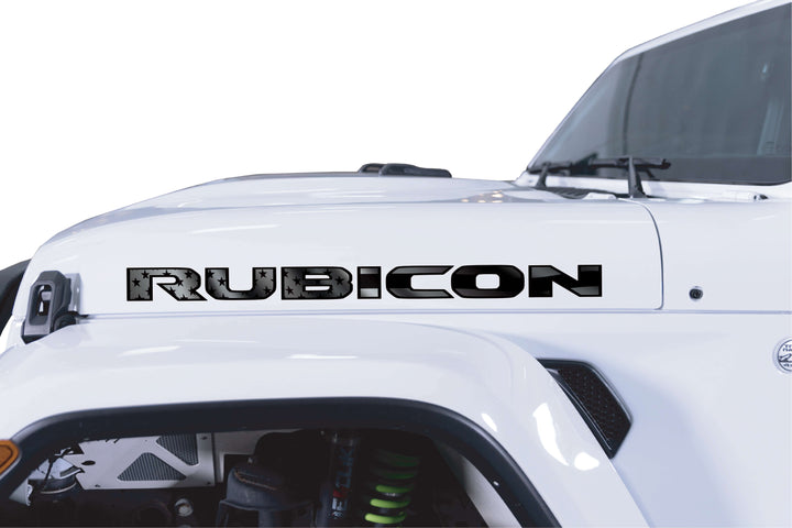 Rubicon Hood Lettering - Subdued American Flag