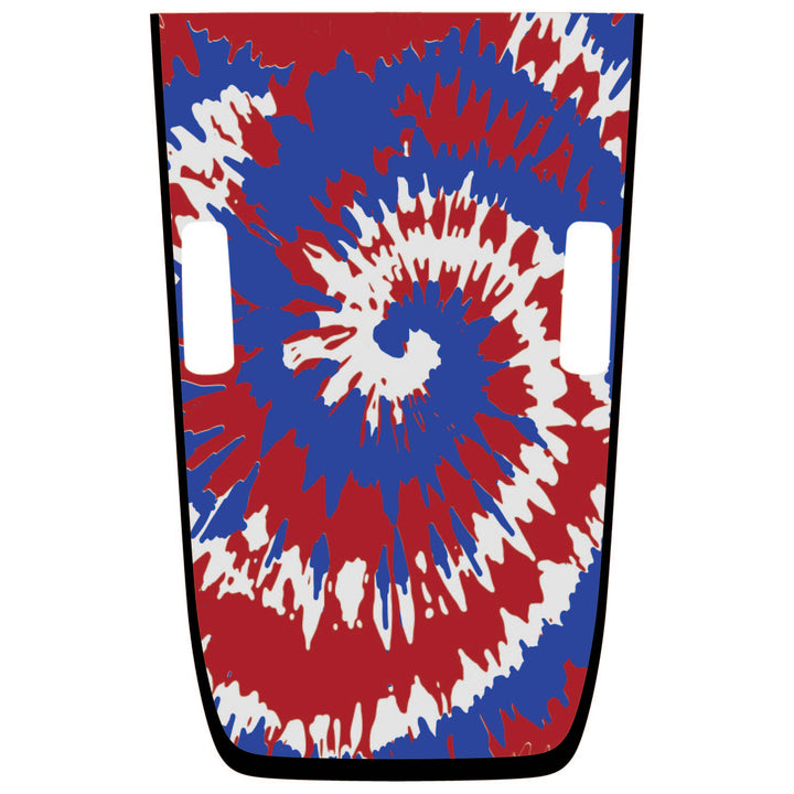 Red, White and Blue Tie Dye Hood Graphic