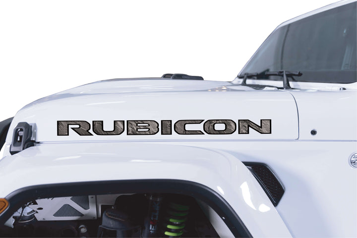 Rubicon Hood Lettering Textured - Wood Grain