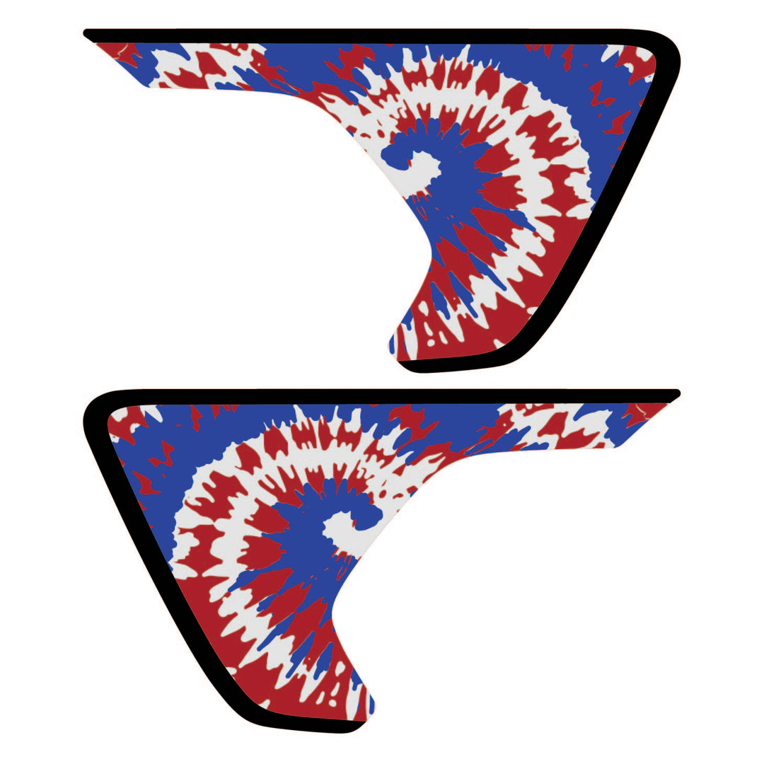 Red, White and Blue Tie Dye Rubicon/Mojave Fender Inserts