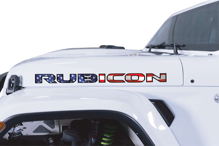 Rubicon Hood Lettering - American Flag