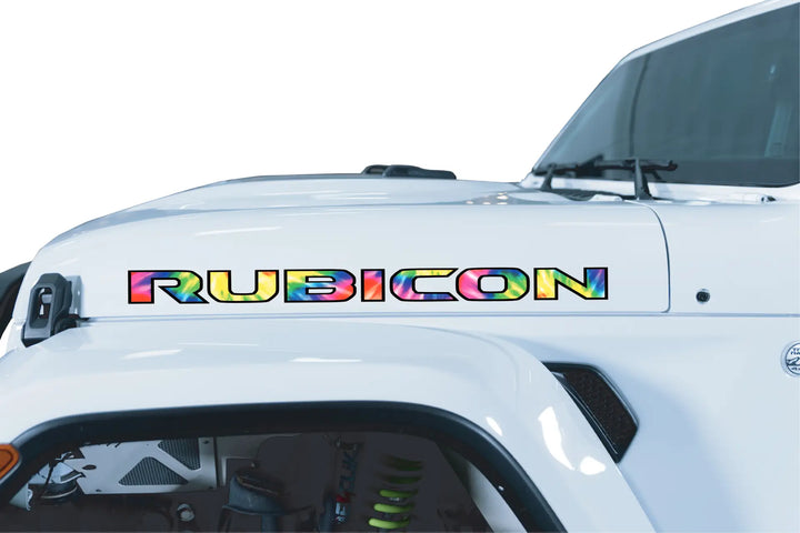 Rubicon Hood Lettering - Tie Dye