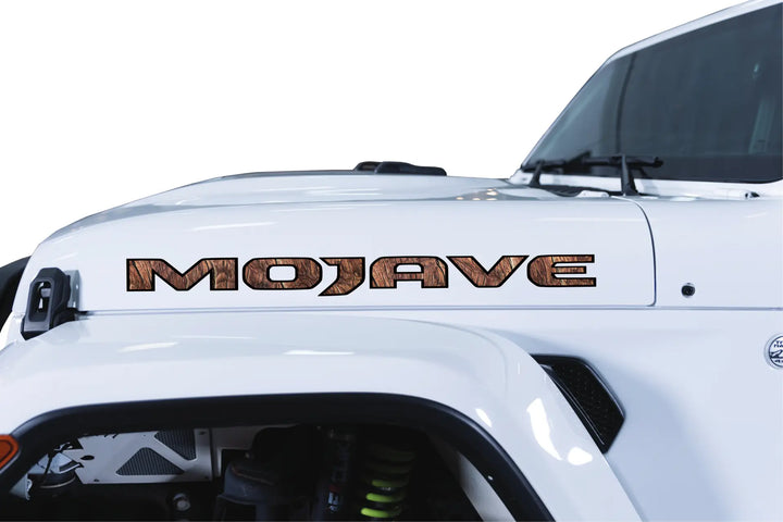 Mojave Hood Lettering Textured - Wood