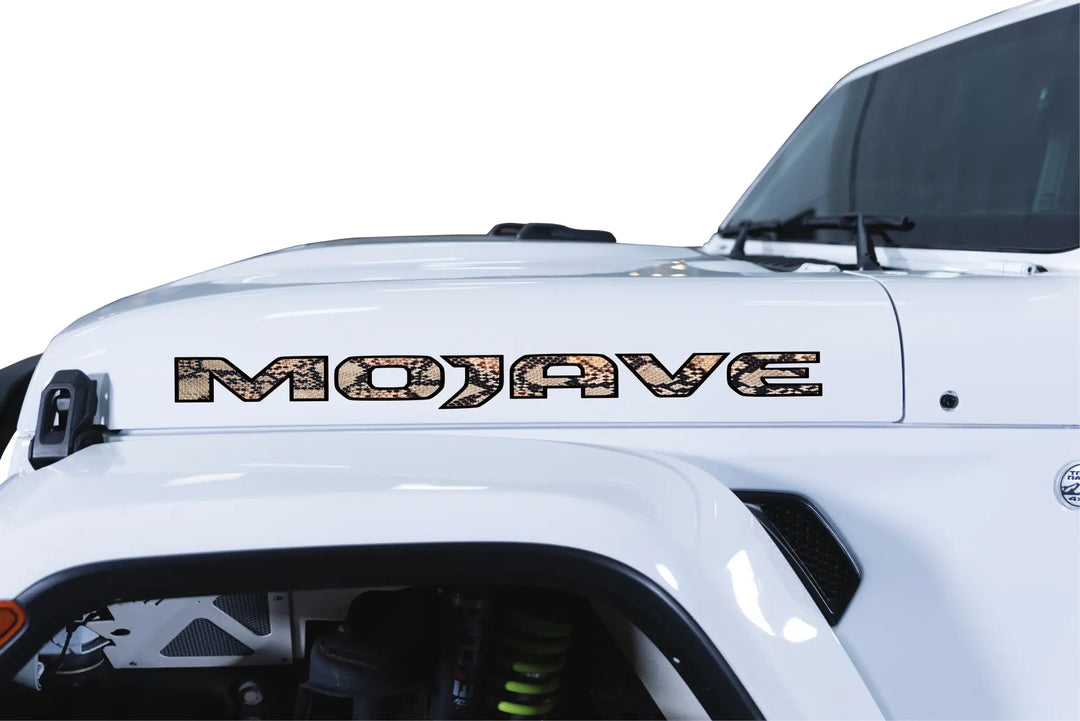 Mojave Hood Lettering Textured - Snake Skin