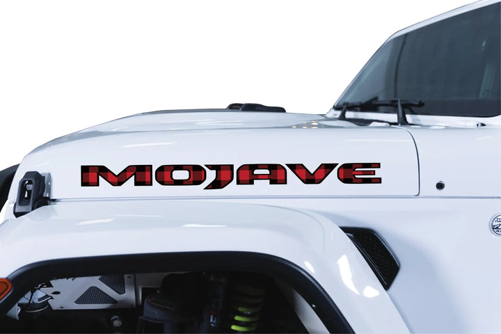 Mojave Hood Lettering Red and Black Plaid