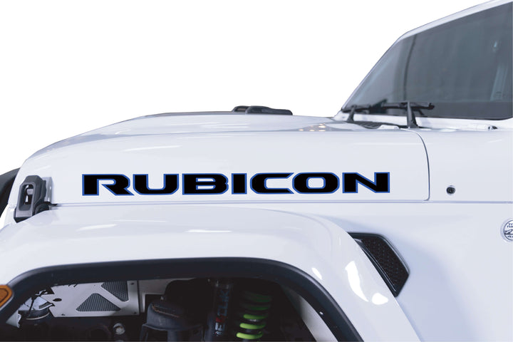 Rubicon Hood Lettering - Colored Outline