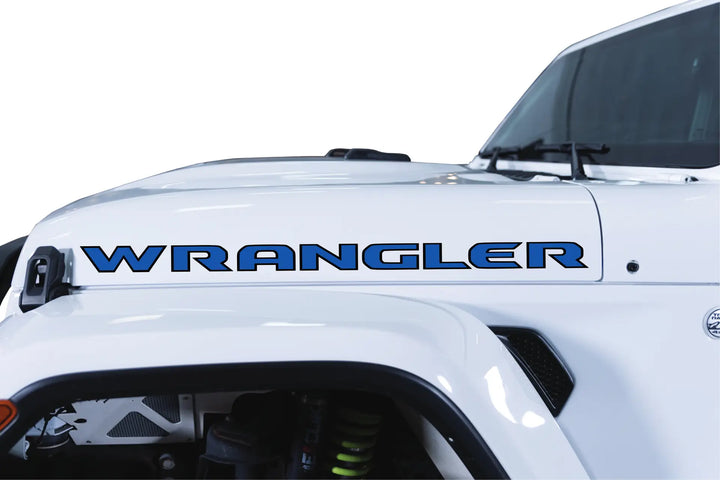 Wrangler Hood Lettering - Colored