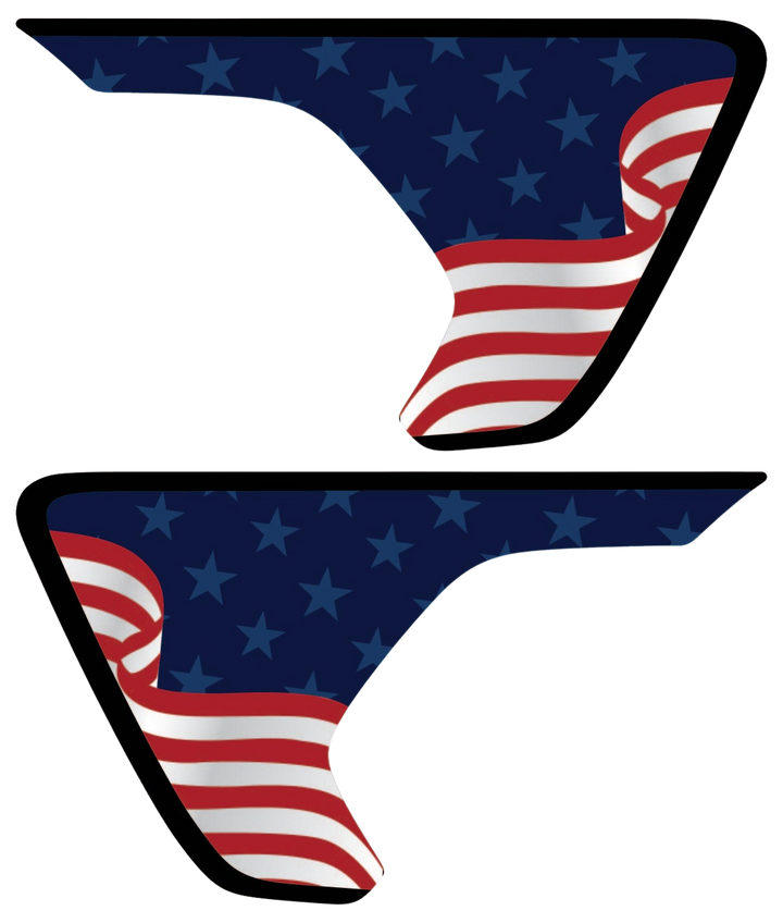 Abstract American Flag Rubicon/Mojave Fender Inserts