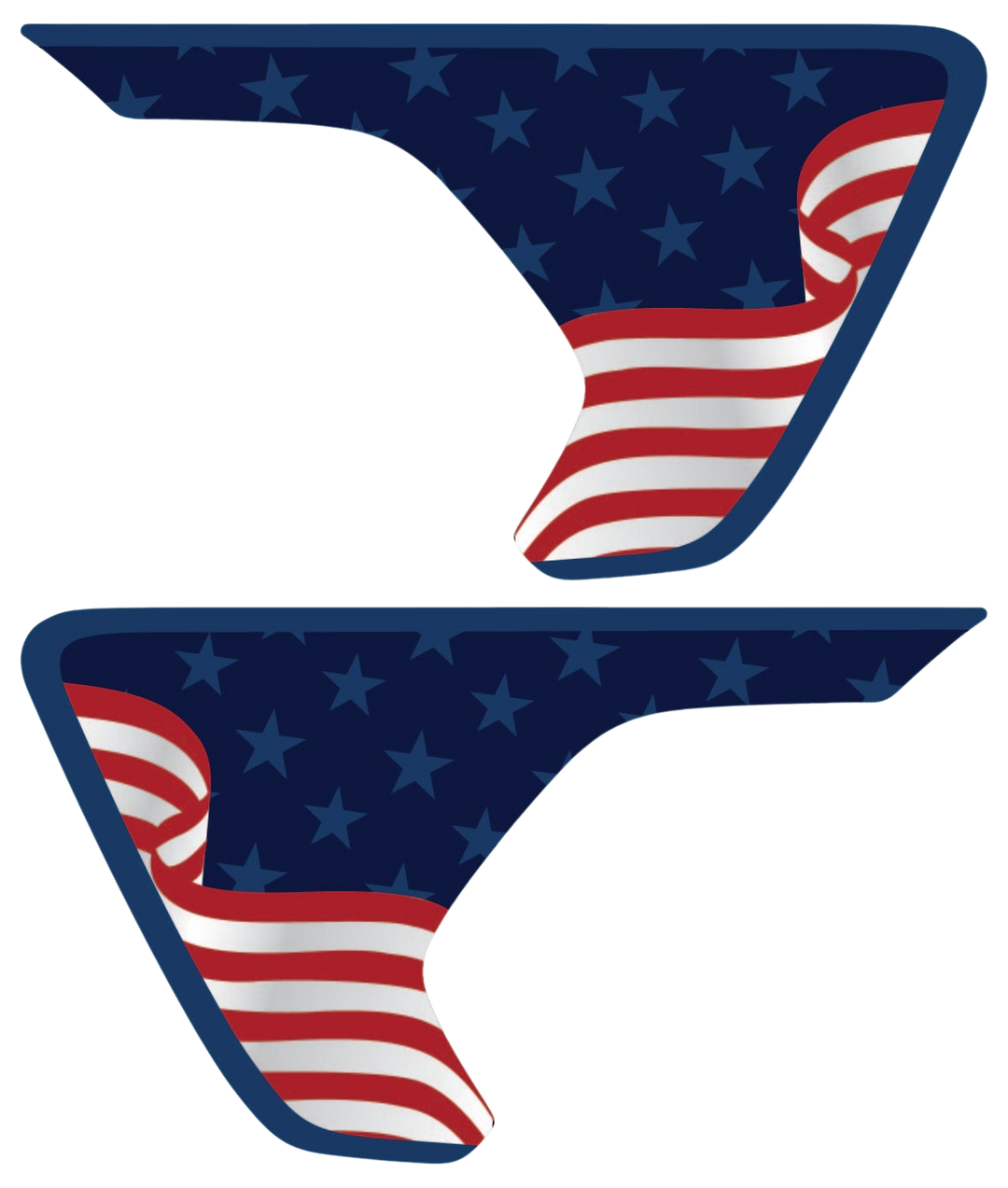 Abstract American Flag Rubicon/Mojave Fender Inserts