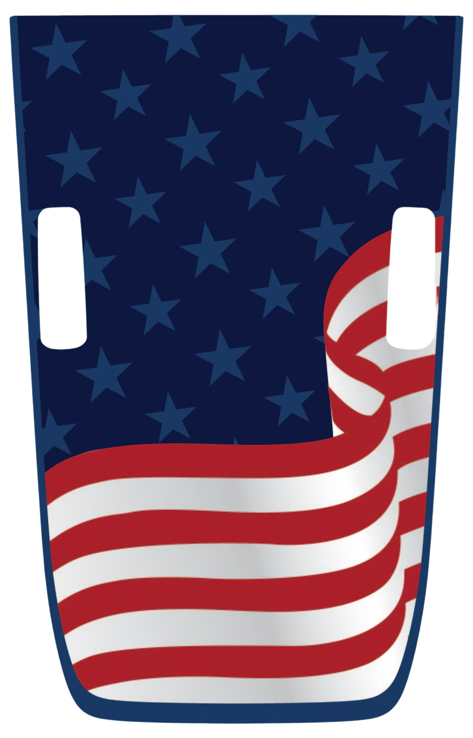 Abstract American Flag Hood Graphic