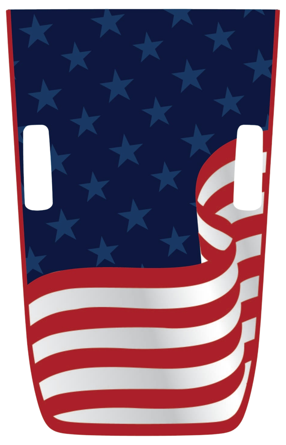 Abstract American Flag Hood Graphic