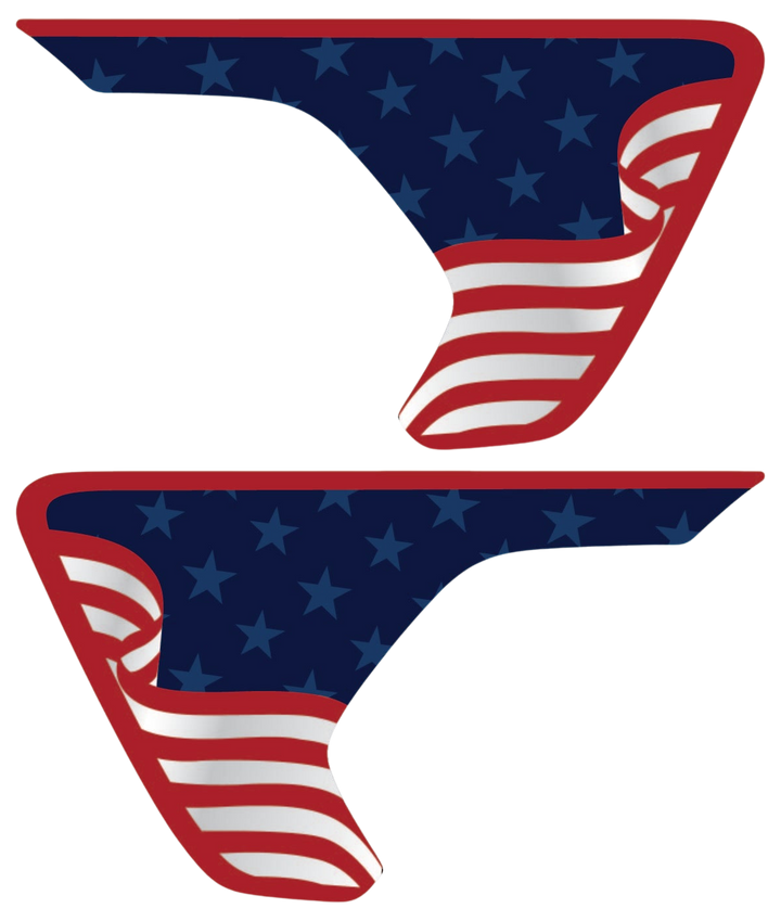 Abstract American Flag Rubicon/Mojave Fender Inserts