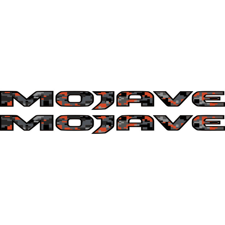 Mojave Hood Lettering - Mojave Orange Digital Camo