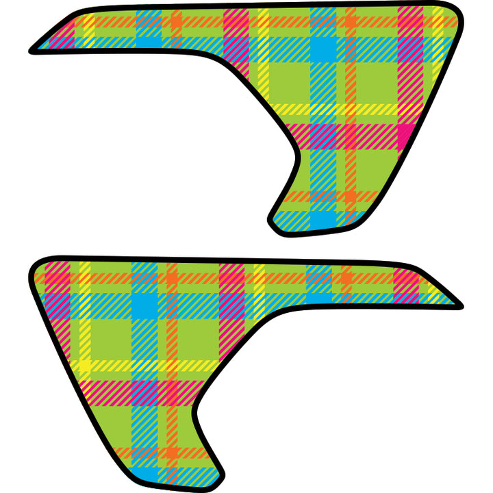 Sport Sahara Overland Willys Fender Inserts Retro Neon Plaid