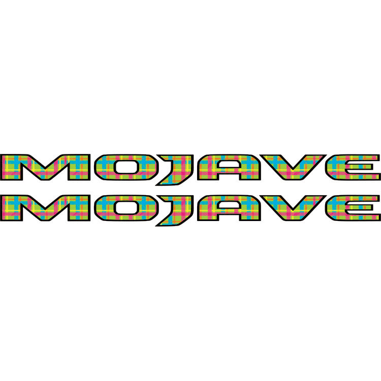 Mojave Hood Lettering Retro Neon Plaid