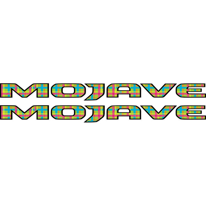 Mojave Hood Lettering Retro Neon Plaid