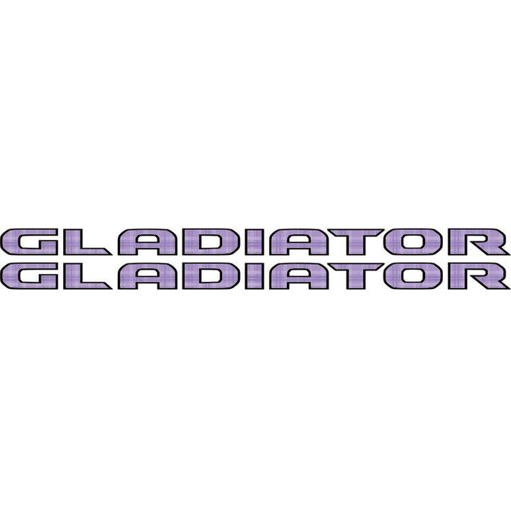 Gladiator Hood Lettering - Purple Plaid