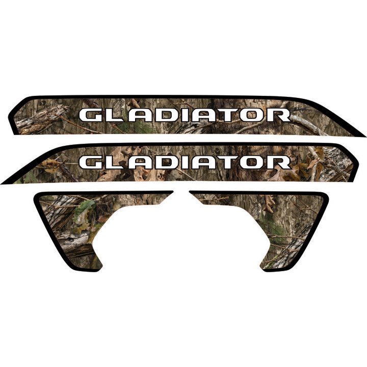 Gladiator Hood Lettering and Fender Insert Package - Mossy Oak Country DNA