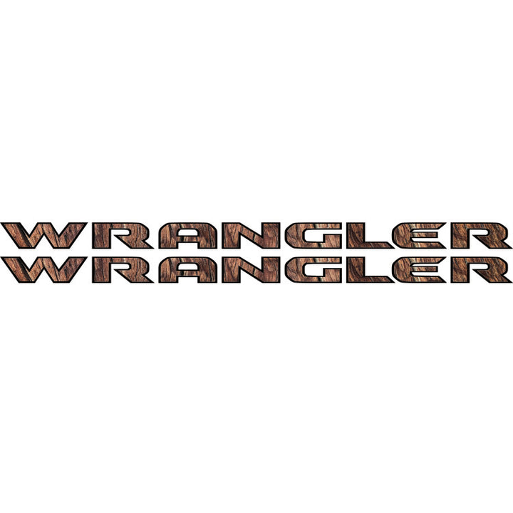 Wrangler Hood Lettering Textured - Wood