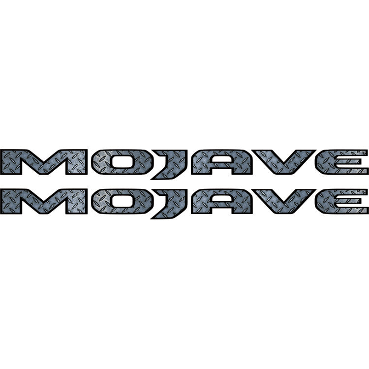 Mojave Hood Lettering Textured - Diamond Plate