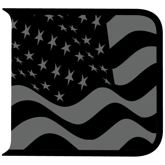 Wrangler Tailgate Handle Graphic - Subdued American Flag