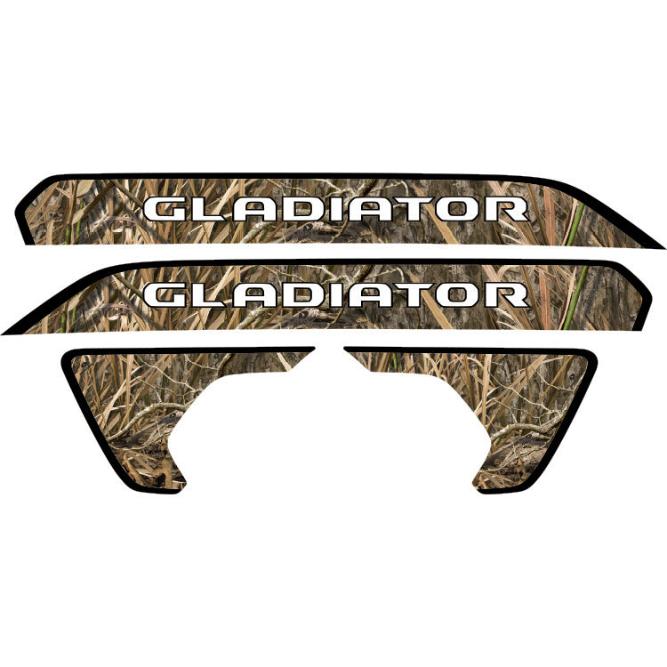 Gladiator Hood Lettering and Fender Insert Package - Mossy Oak Shadow Grass Habitat