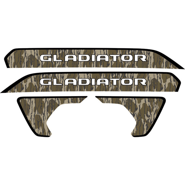 Gladiator Hood Lettering and Fender Insert Package - Mossy Oak Bottomland