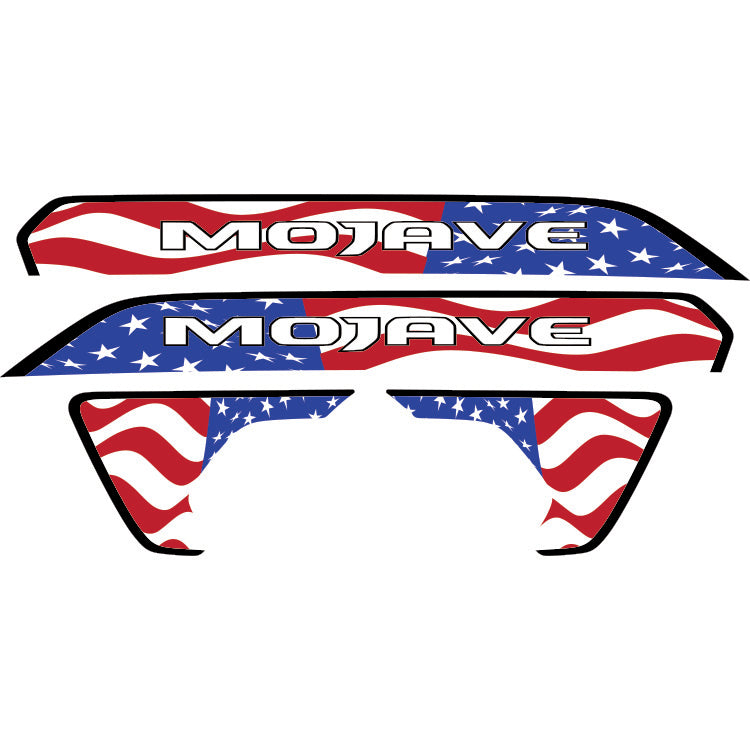 Mojave Hood Lettering and Fender Insert Package - American Flag