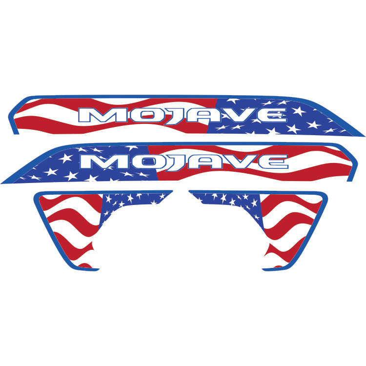 Mojave Hood Lettering and Fender Insert Package - American Flag