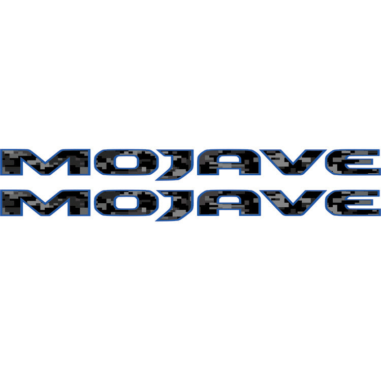 Mojave Hood Lettering - Black Digital Camo