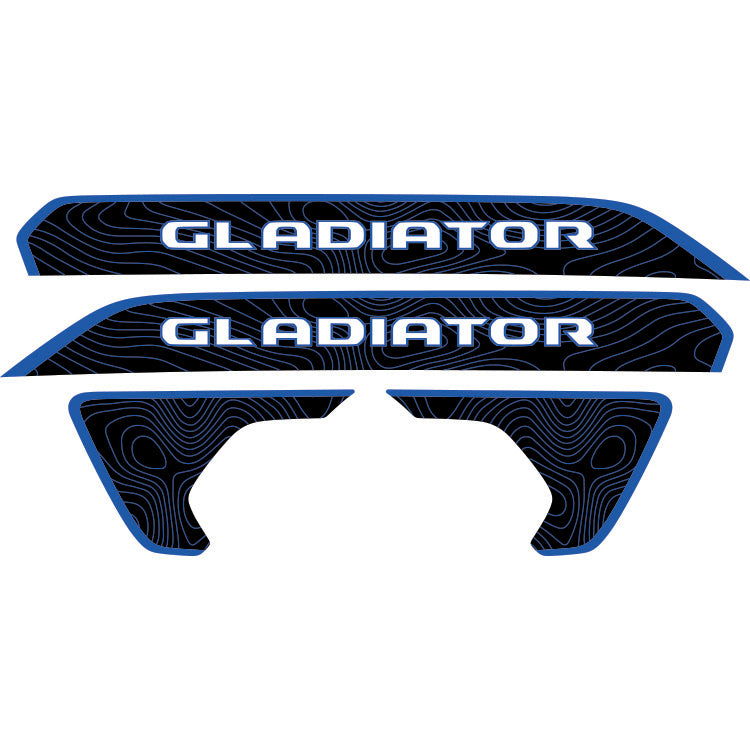 Gladiator Hood Lettering and Fender Insert Package - Topography with C ...