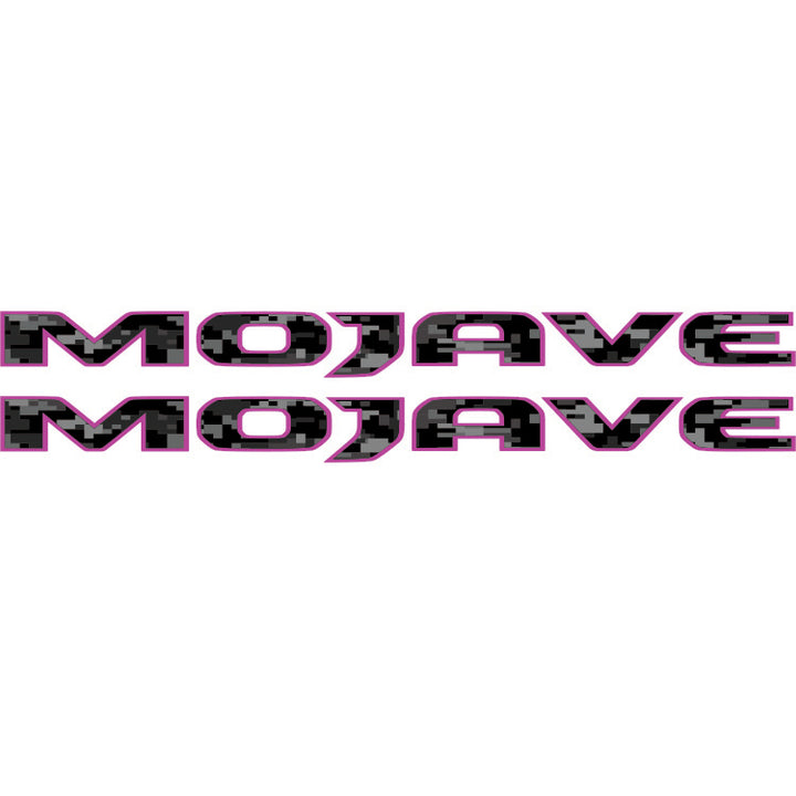 Mojave Hood Lettering - Black Digital Camo