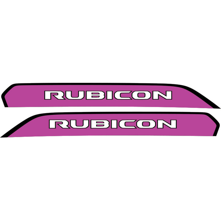 Rubicon Side Hood Graphic - Black Outline