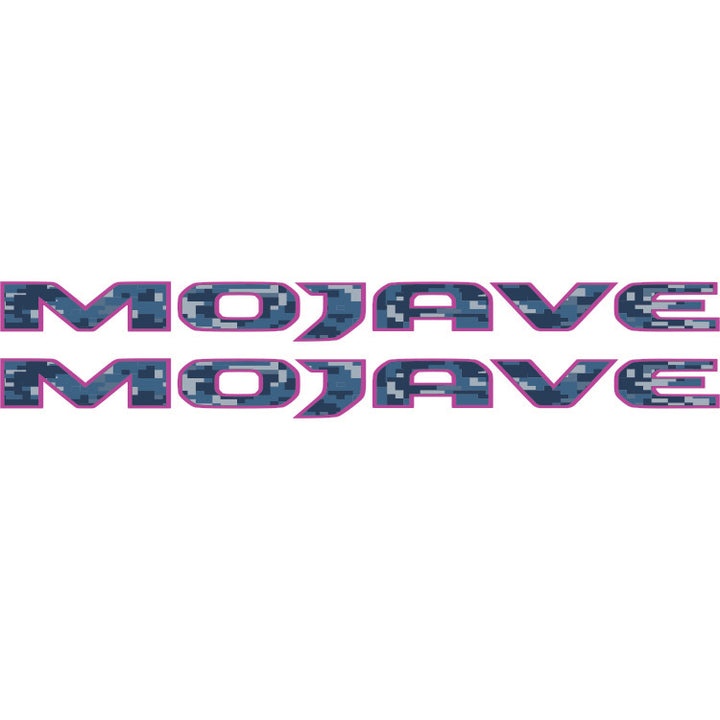 Mojave Hood Lettering - Blue Digital Camo