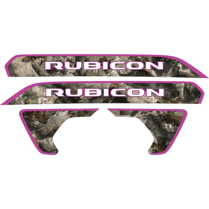 Rubicon Hood Lettering and Fender Insert Package - Mossy Oak Elements Terra