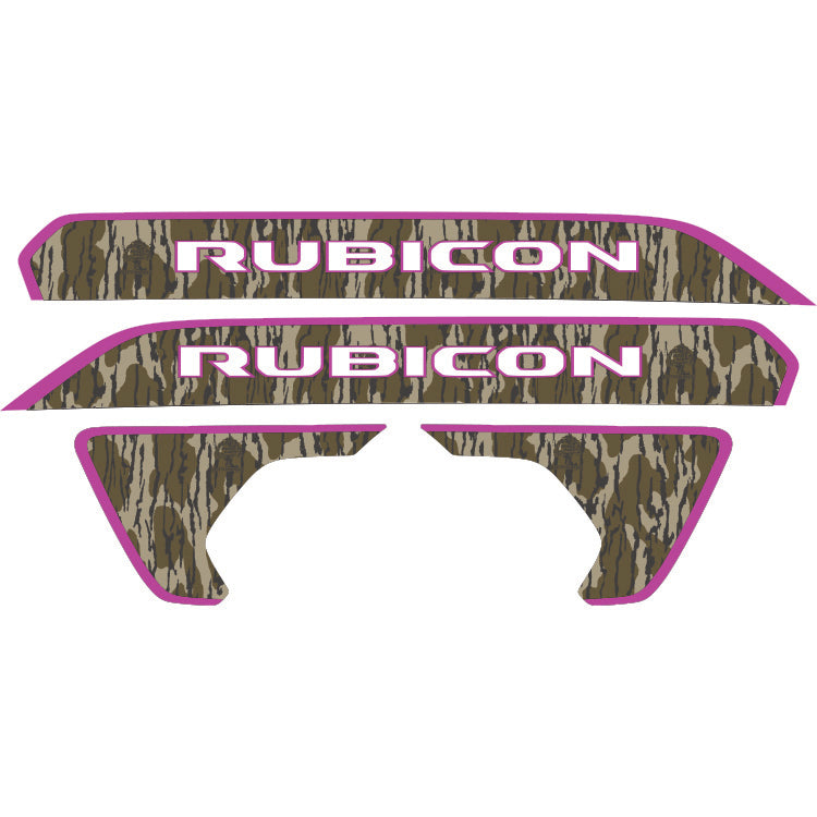 Rubicon Hood Lettering and Fender Insert Package - Mossy Oak Bottomland