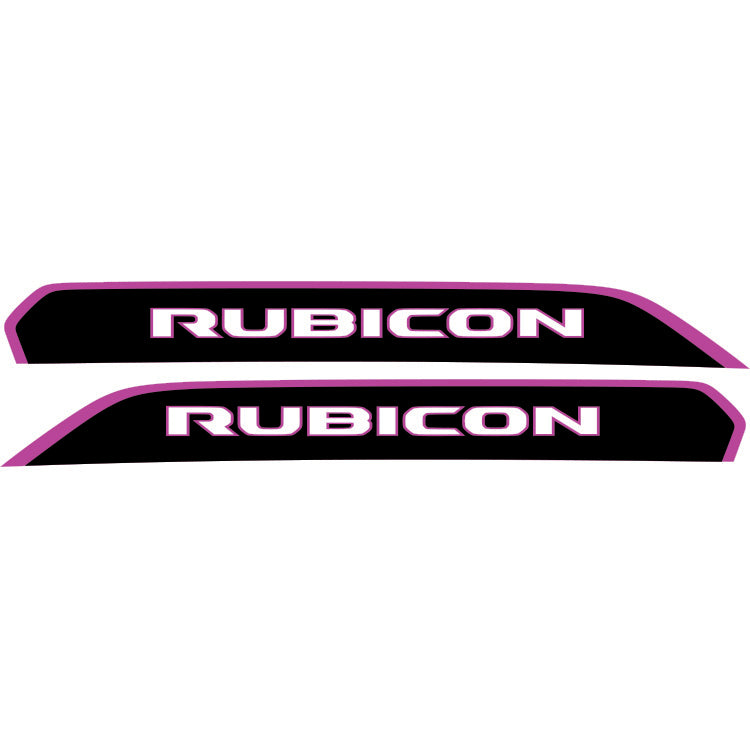 Rubicon Side Hood Graphic - Colored Outline