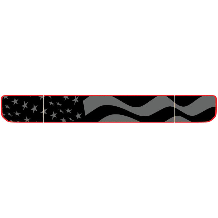 Gladiator Tailgate Wrap Graphic - Subdued American Flag