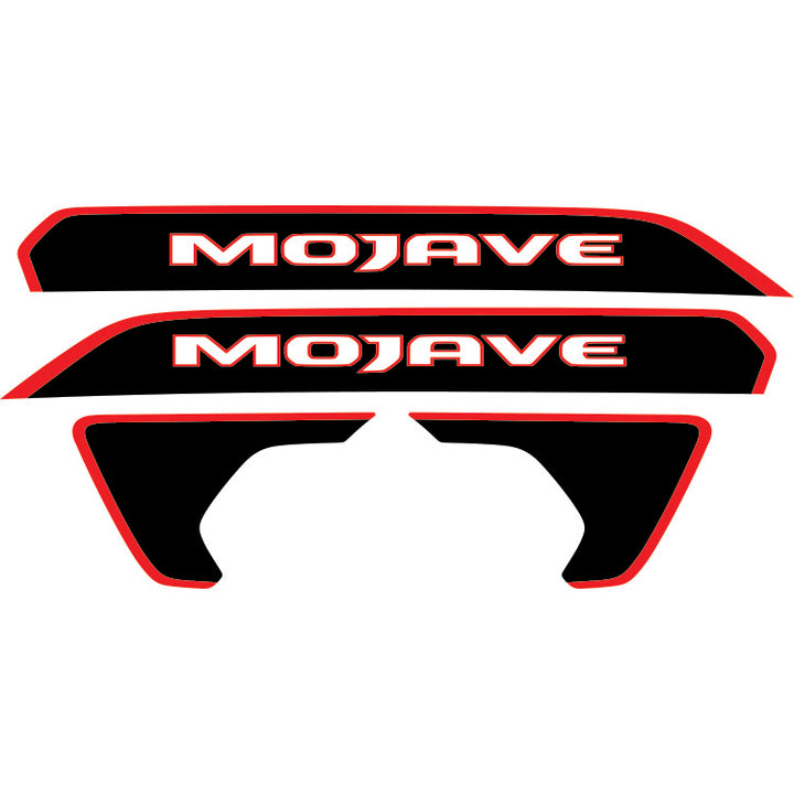 Mojave Hood Lettering and Fender Insert Package - Colored Outline