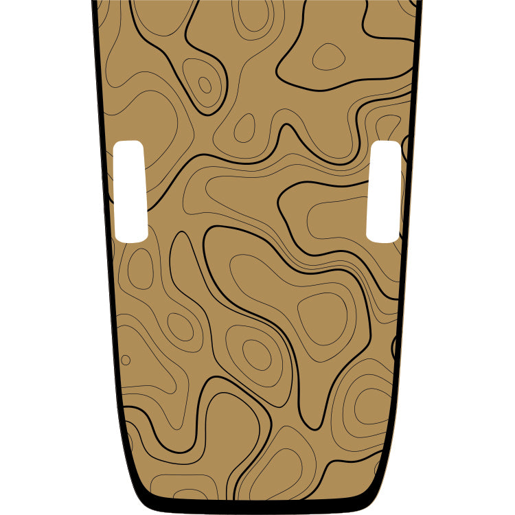 Rubicon Hood Graphic - Topography (Color Background)