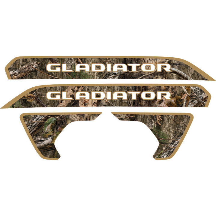 Gladiator Hood Lettering and Fender Insert Package - Mossy Oak Country DNA