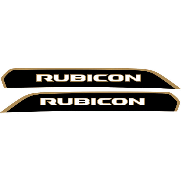 Rubicon Side Hood Graphic - Colored Outline