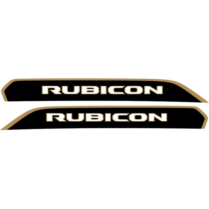 Rubicon Side Hood Graphic - Colored Outline