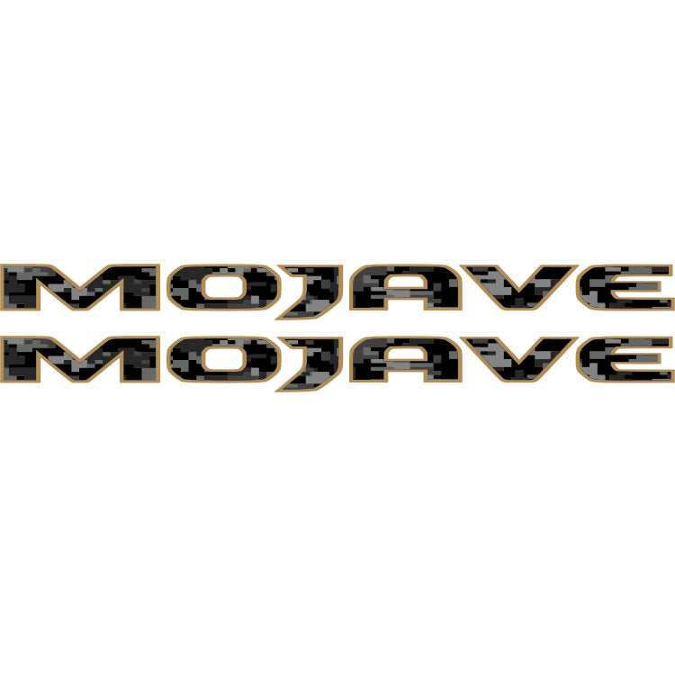 Mojave Hood Lettering - Black Digital Camo