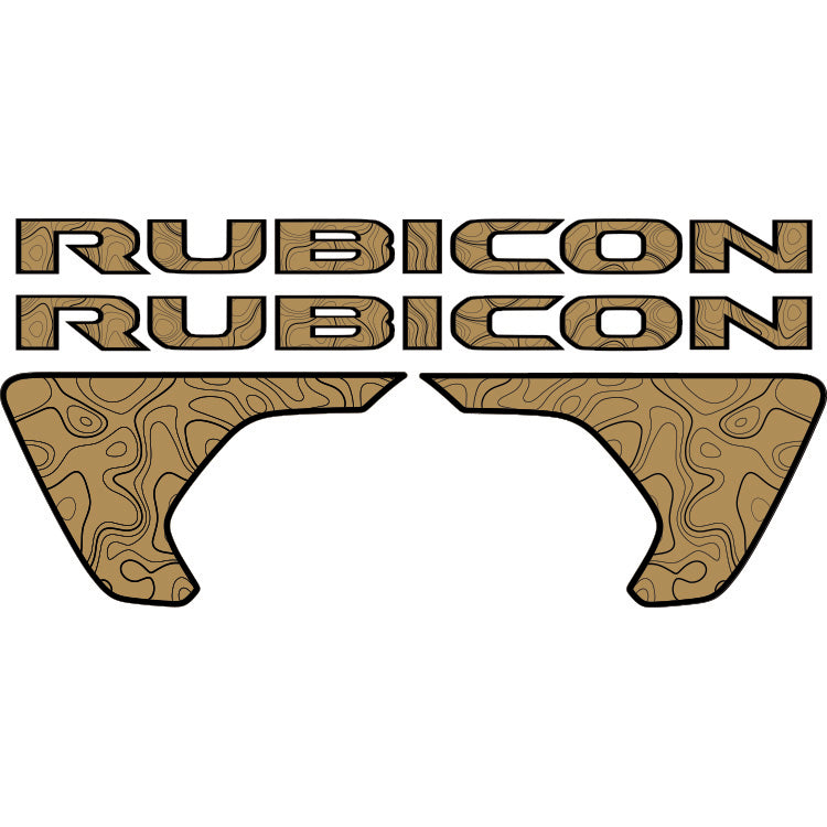 Rubicon Kit - Topography with Black Outline