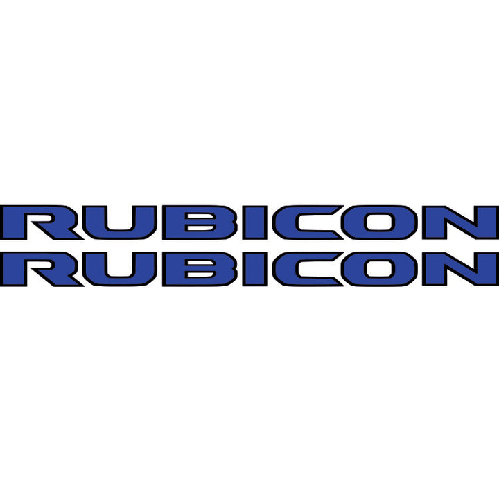 Rubicon Hood Lettering - Colored (Black Outline)