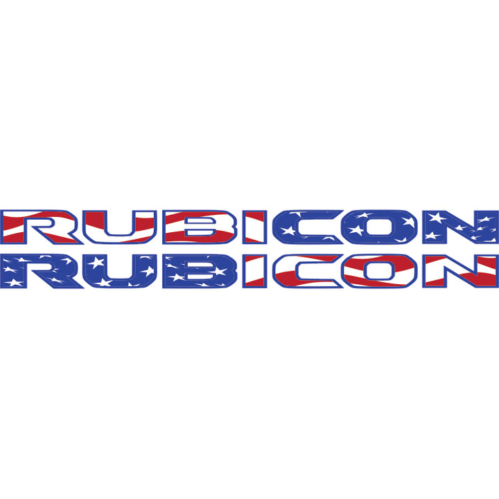 Rubicon Hood Lettering - American Flag