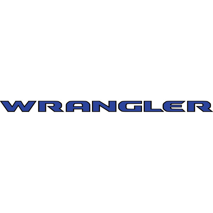 Wrangler Hood Lettering - Colored