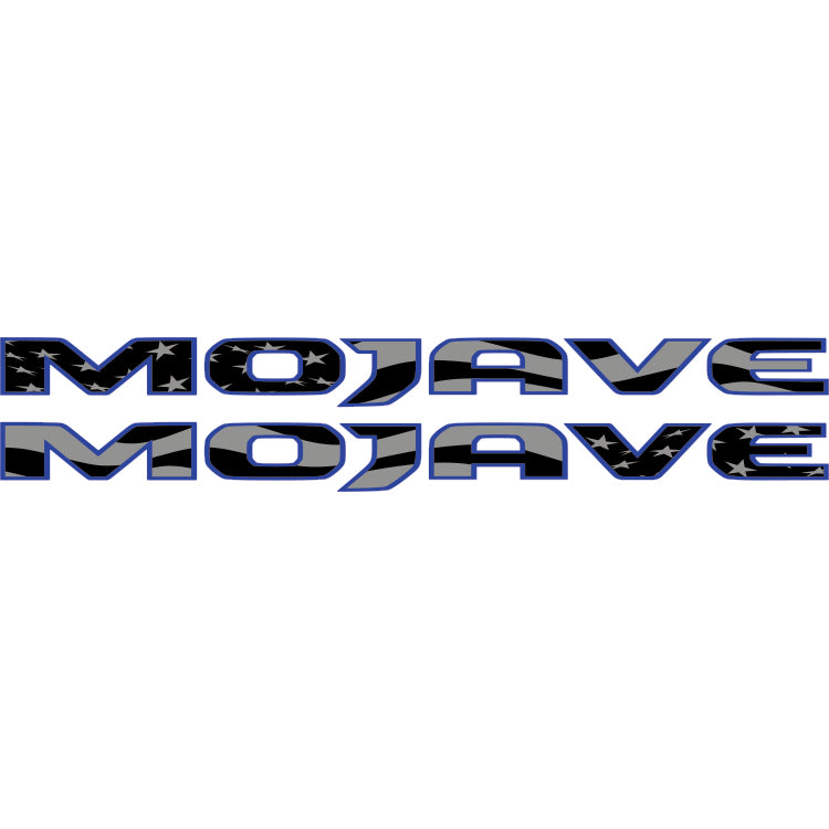 Mojave Hood Lettering - Subdued American Flag