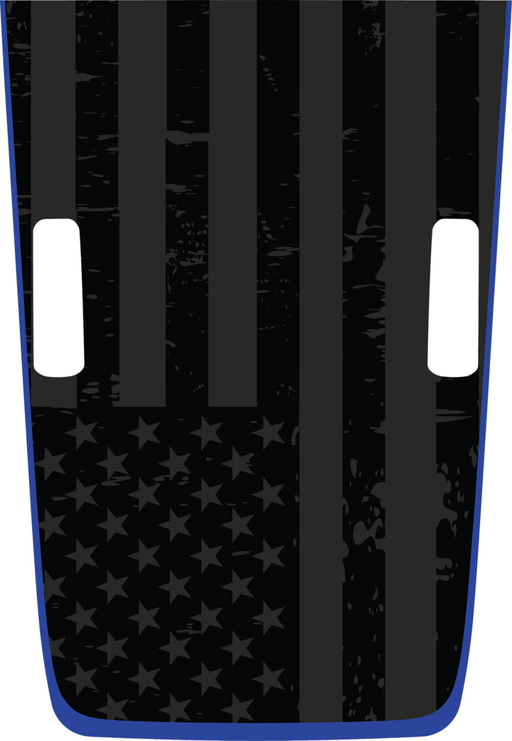 Hybrid Hood Graphic - Subdued Tattered American Flag